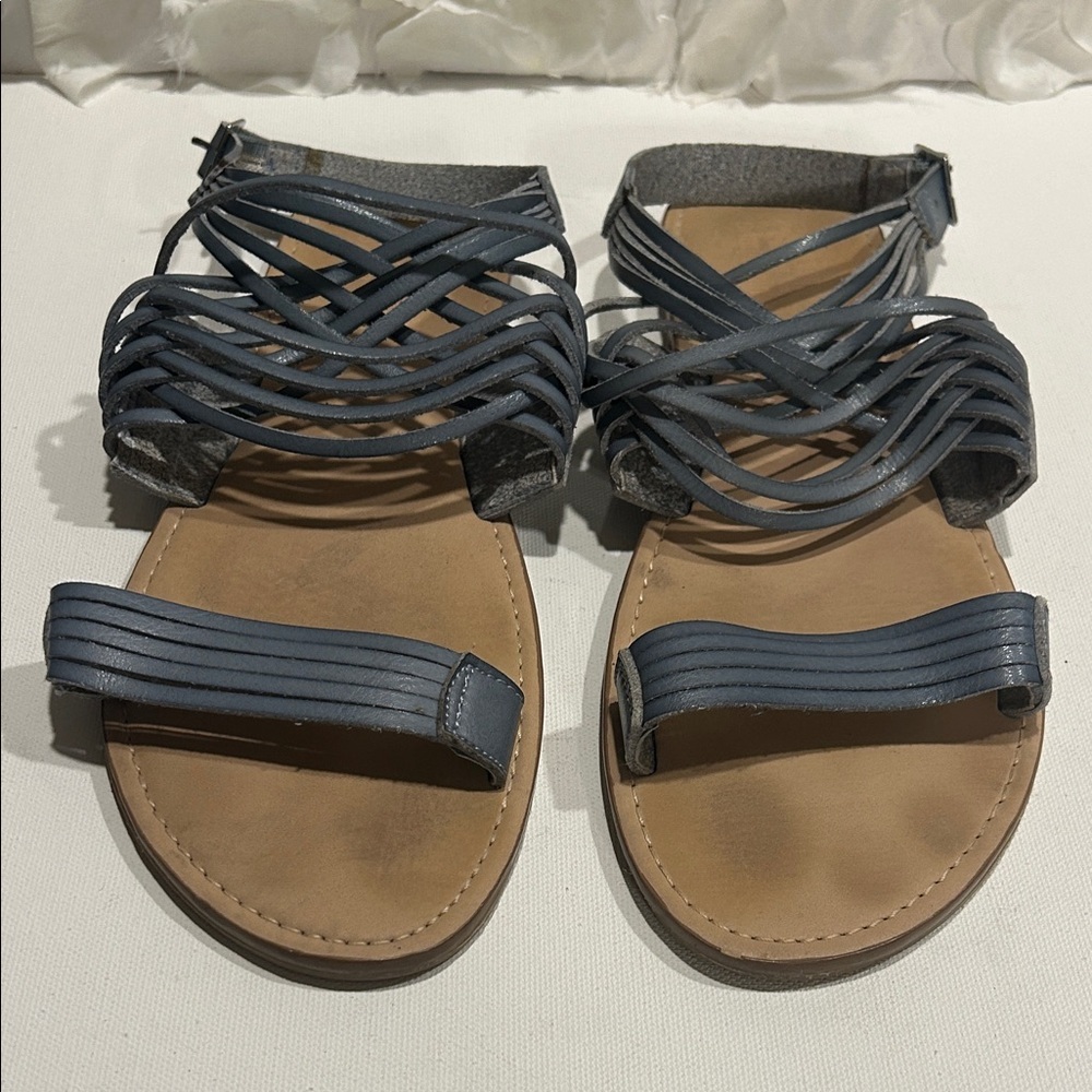 Farylrobin Blue Strappy Sandals